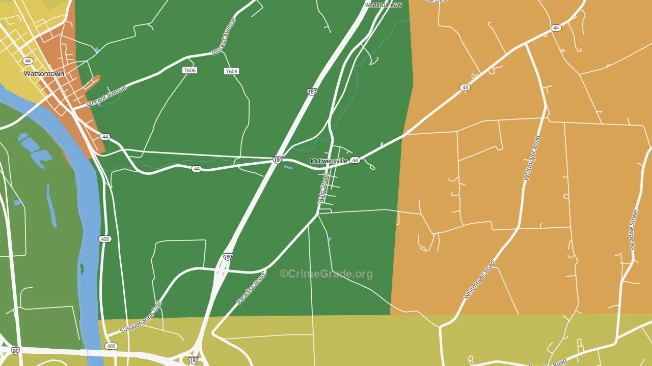 17749, PA Map of Drug-Related Crime Rates