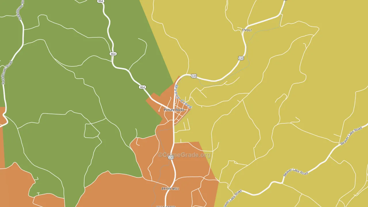 17762, PA Map of Drug-Related Crime Rates