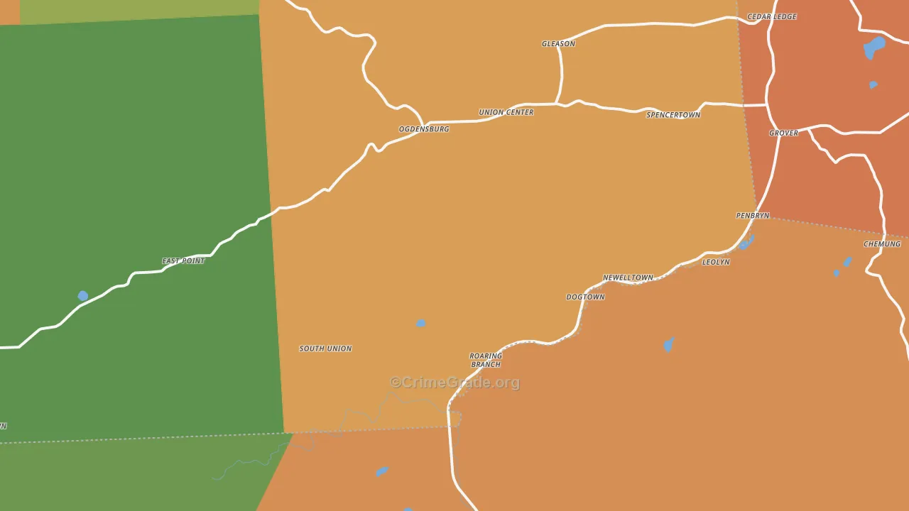 17765, PA Map of Drug-Related Crime Rates