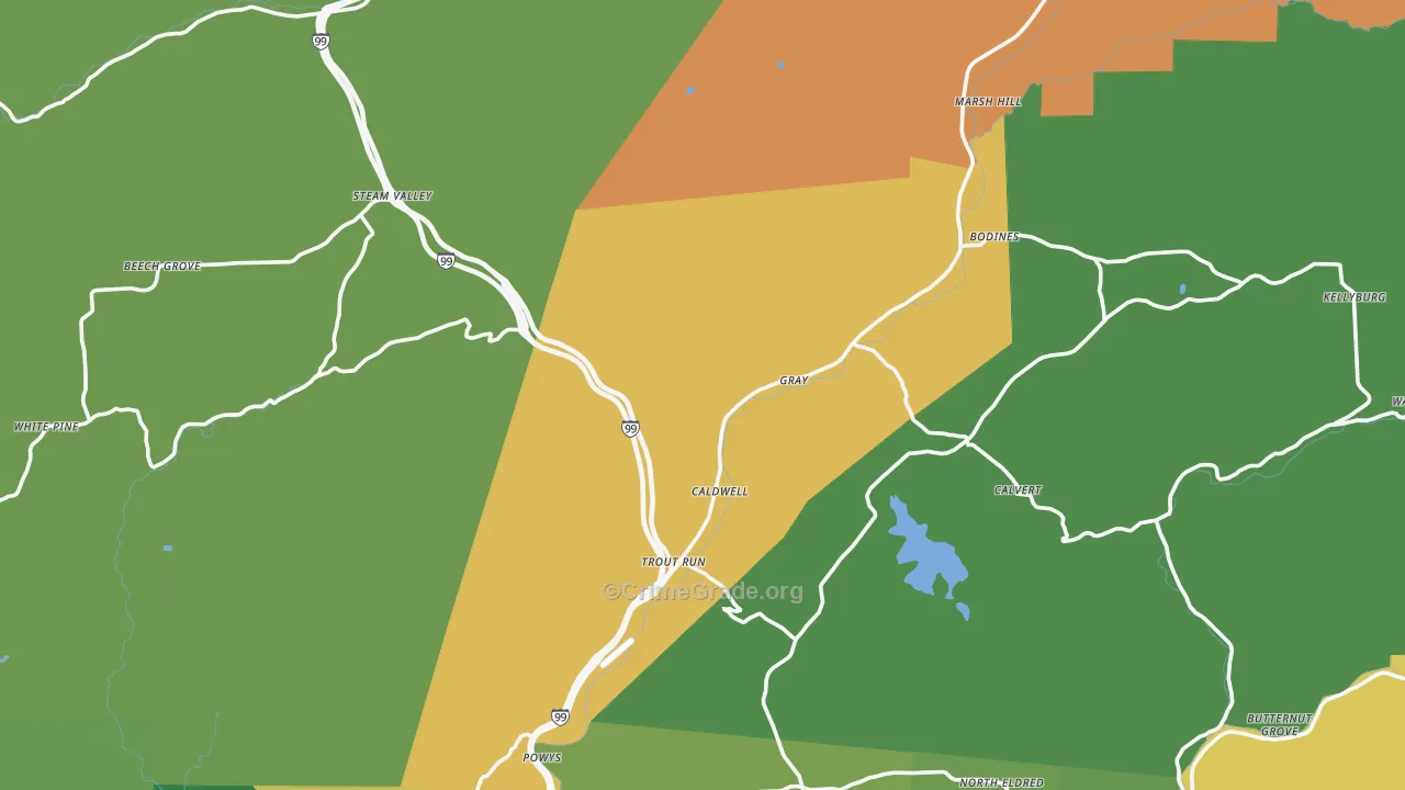 17771, PA Map of Drug-Related Crime Rates