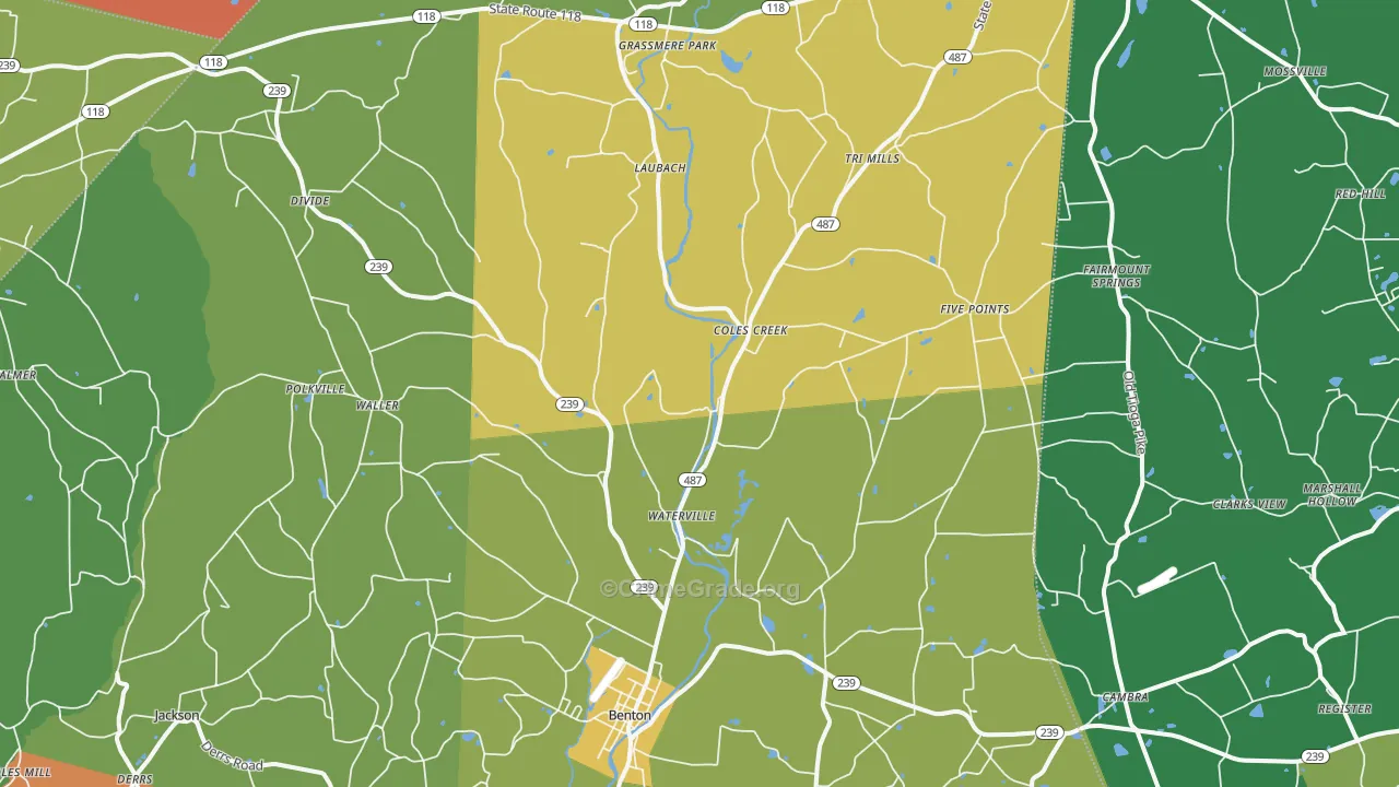 17814, PA Map of Drug-Related Crime Rates