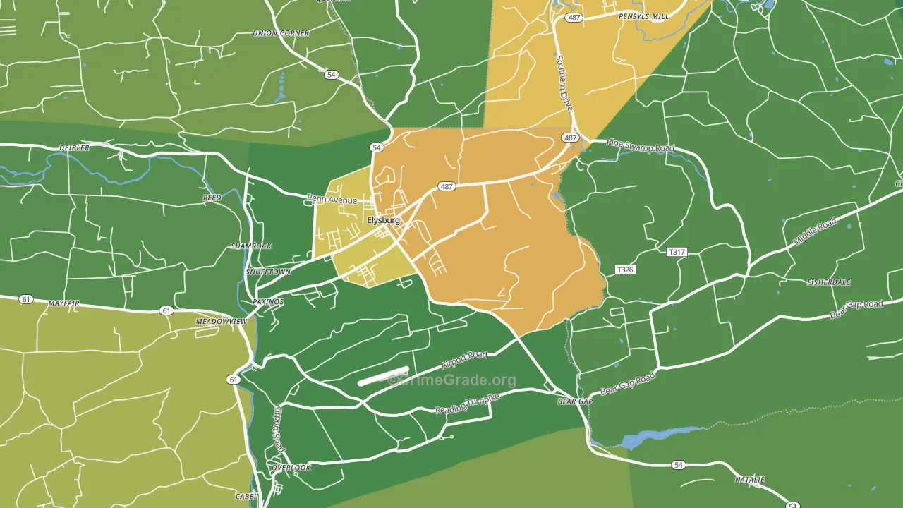 17824, PA Map of Drug-Related Crime Rates