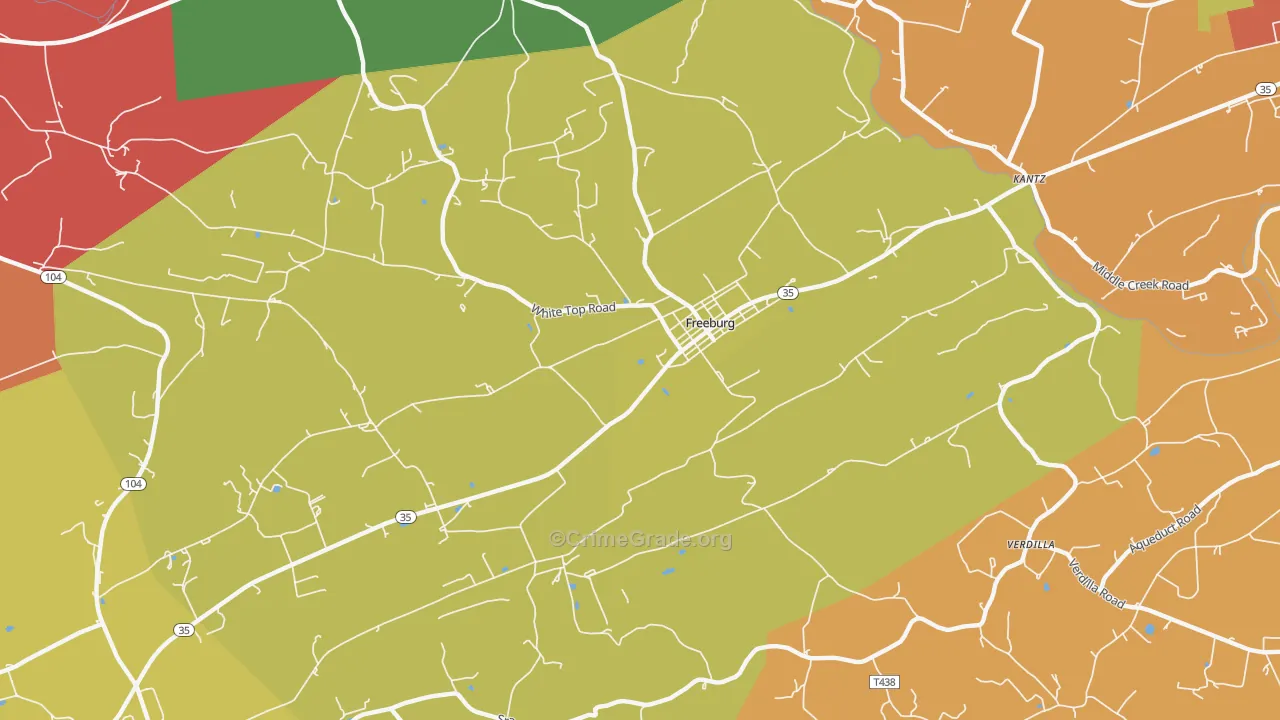 17827, PA Map of Drug-Related Crime Rates