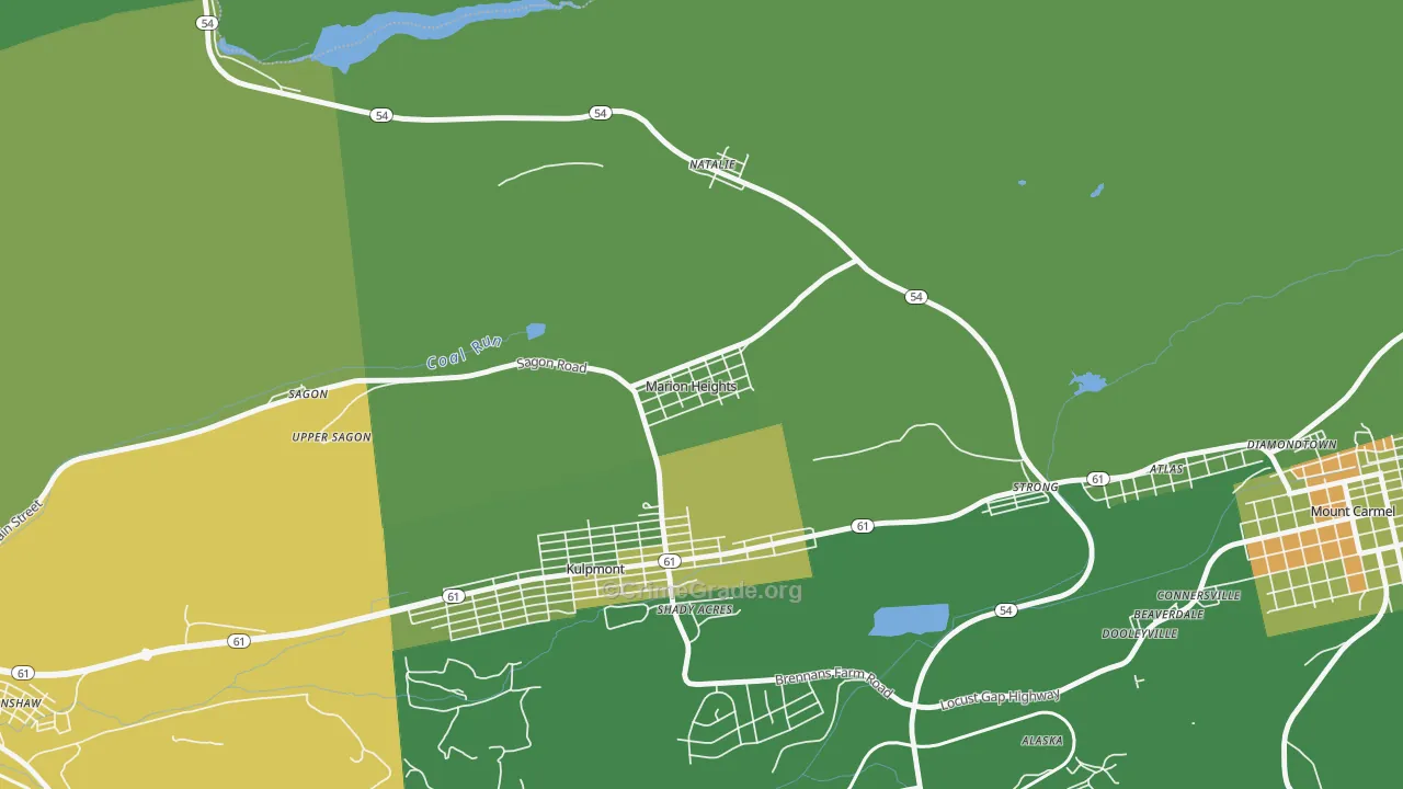 17832, PA Map of Drug-Related Crime Rates