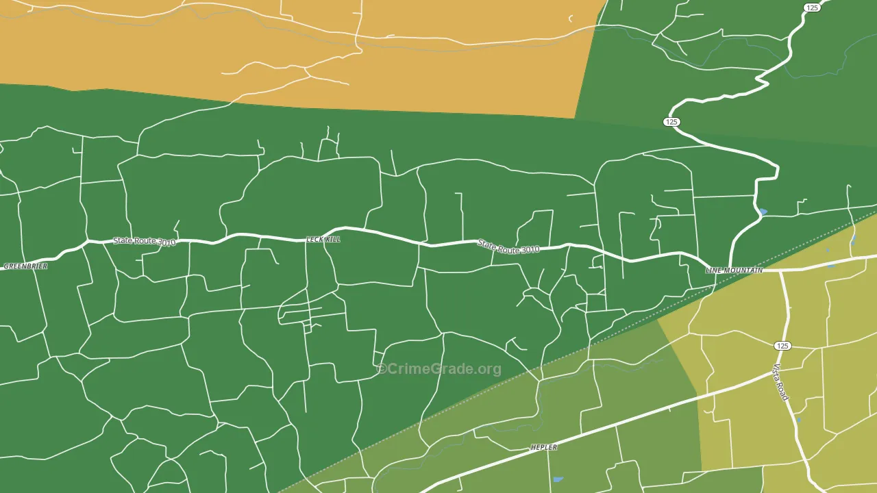 17836, PA Map of Drug-Related Crime Rates