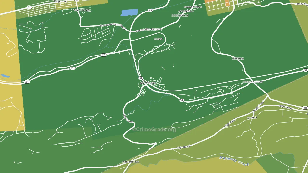 17840, PA Map of Drug-Related Crime Rates