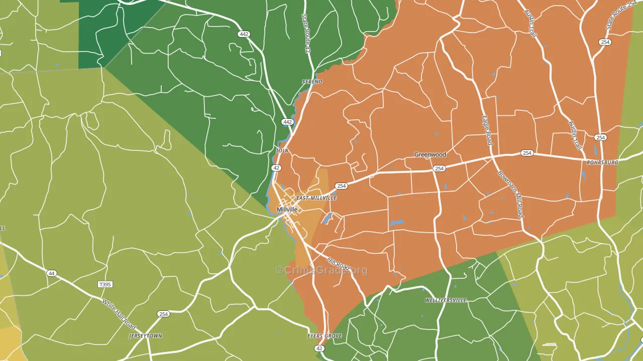 17846, PA Map of Drug-Related Crime Rates