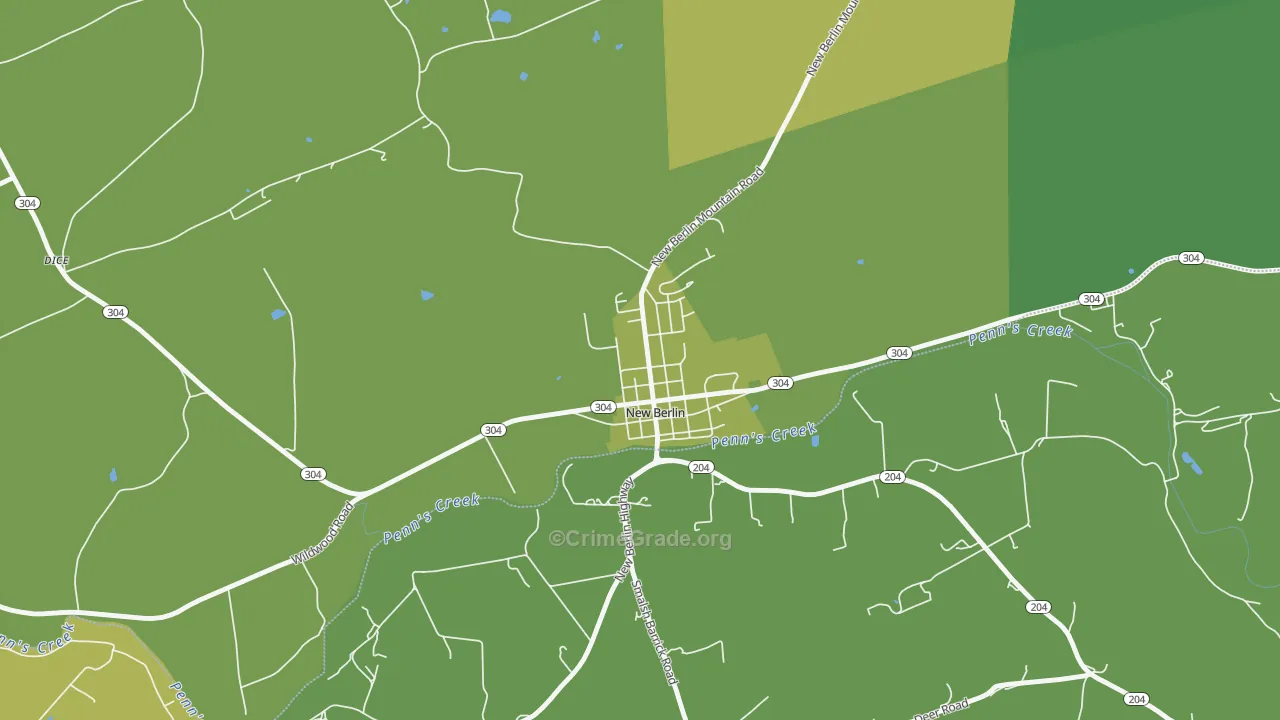 17855, PA Map of Drug-Related Crime Rates