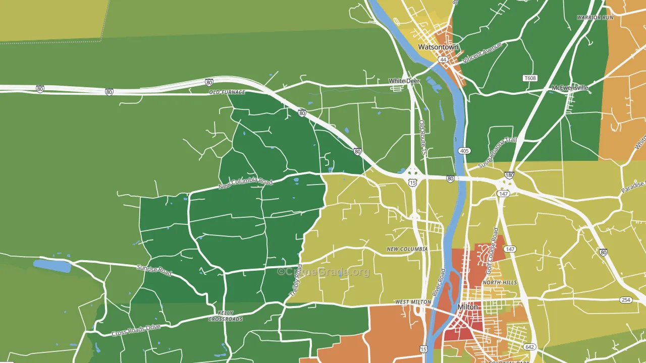17856, PA Map of Drug-Related Crime Rates