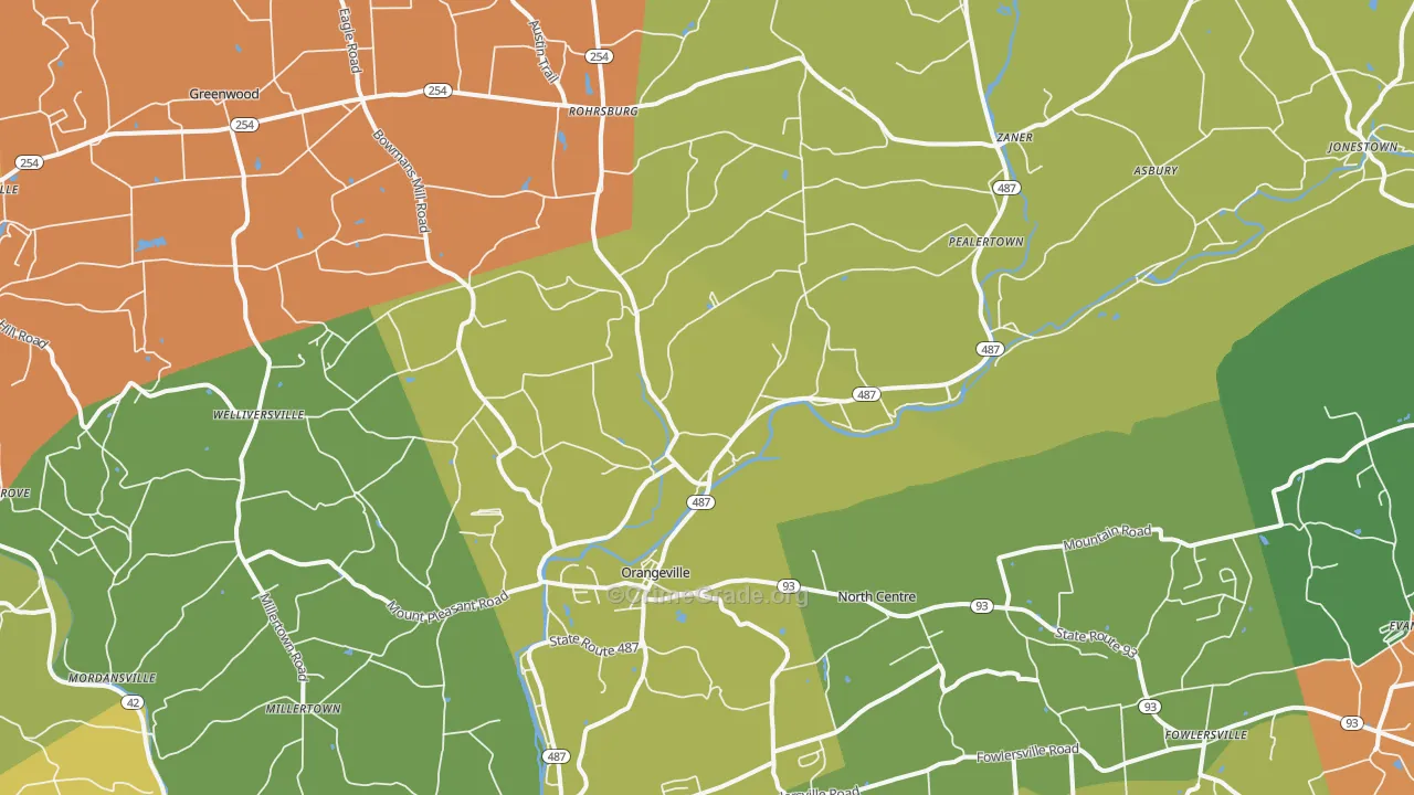 17859, PA Map of Drug-Related Crime Rates