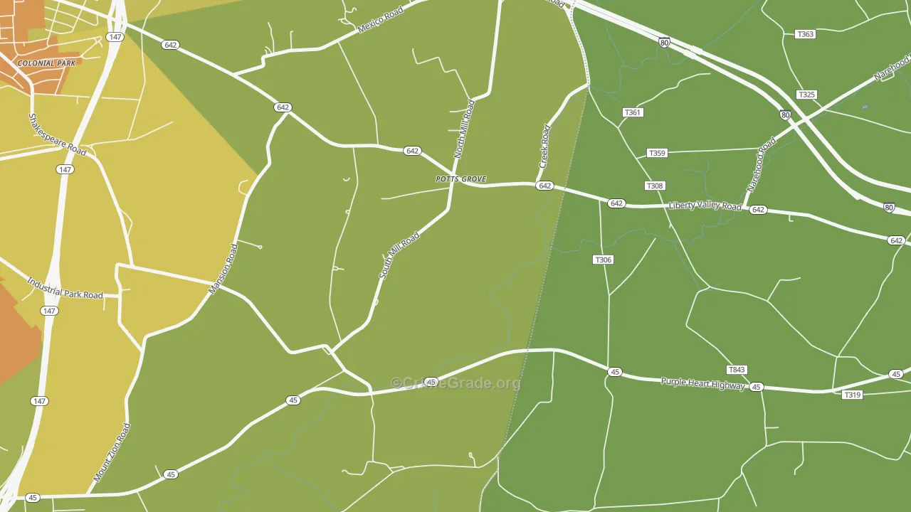 17865, PA Map of Drug-Related Crime Rates