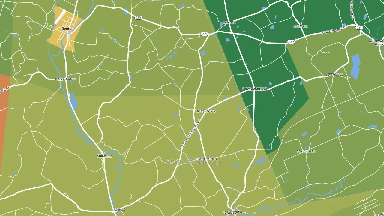 17878, PA Map of Drug-Related Crime Rates