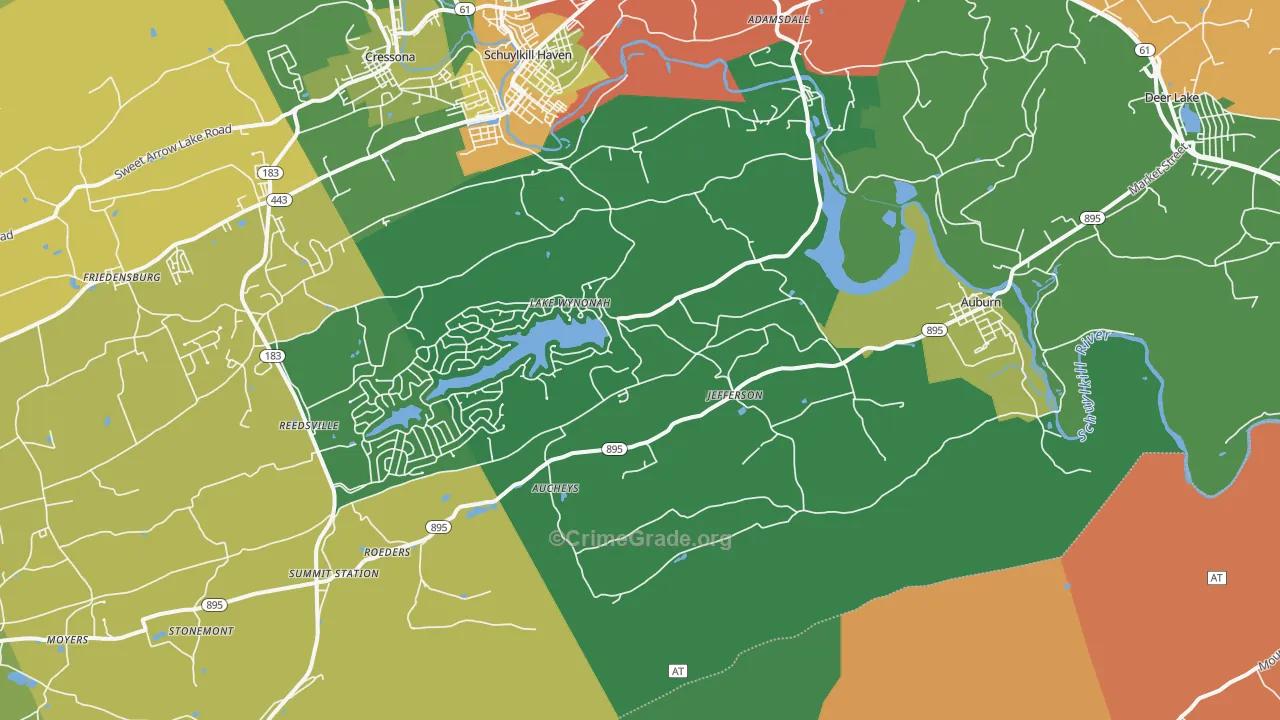 17922, PA Map of Drug-Related Crime Rates