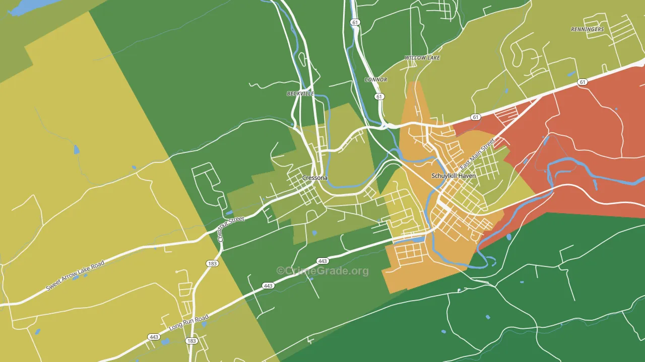 17929, PA Map of Drug-Related Crime Rates