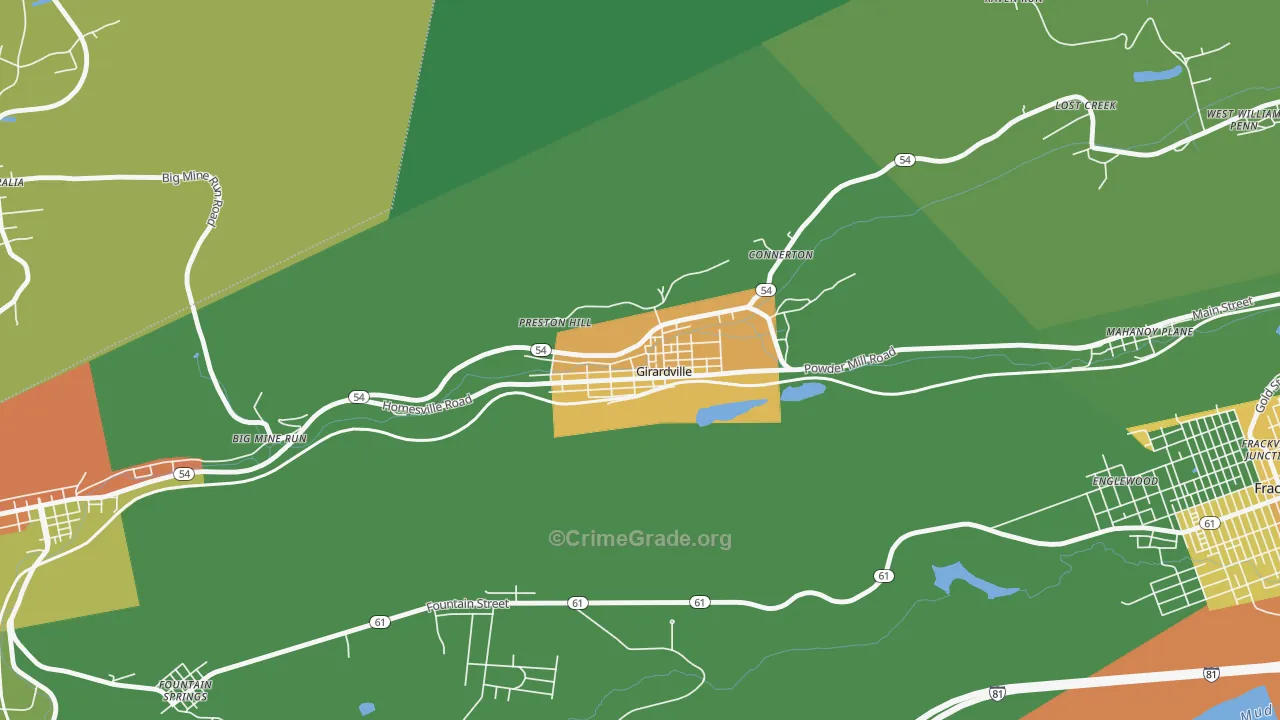 17935, PA Map of Drug-Related Crime Rates