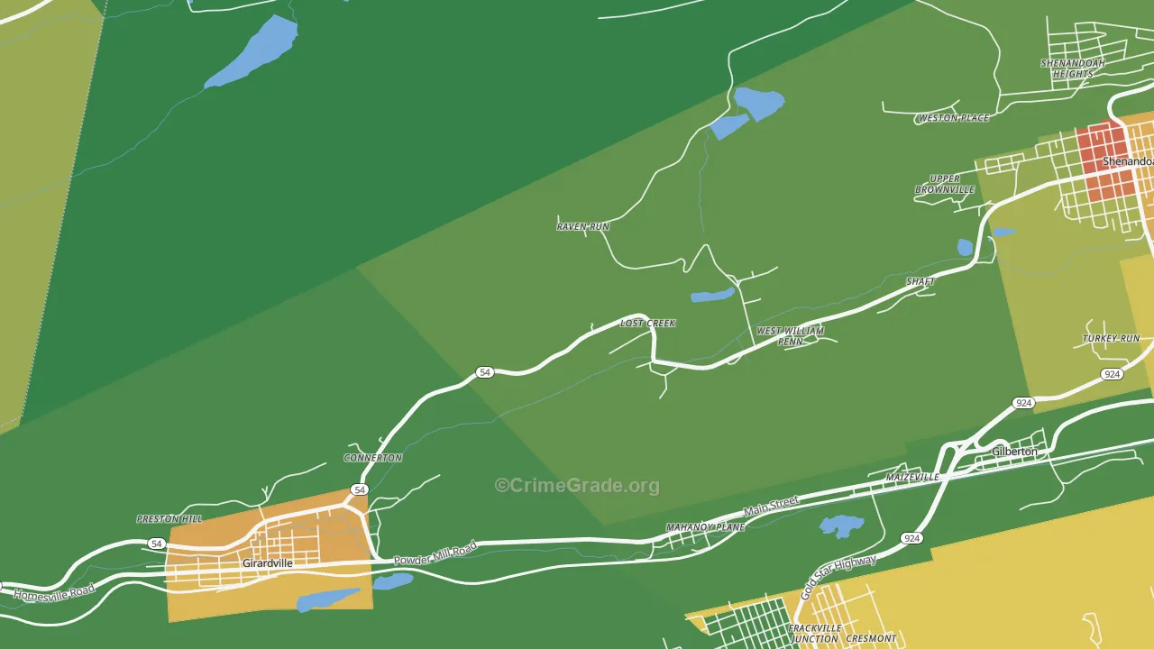 17946, PA Map of Drug-Related Crime Rates