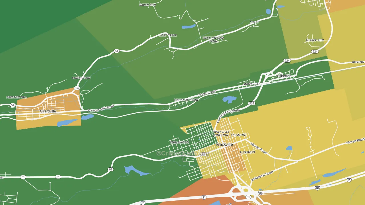 17949, PA Map of Drug-Related Crime Rates