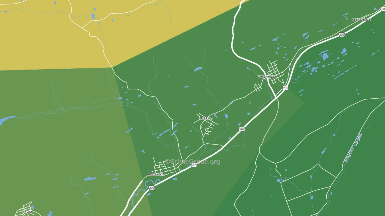 17952, PA Map of Drug-Related Crime Rates