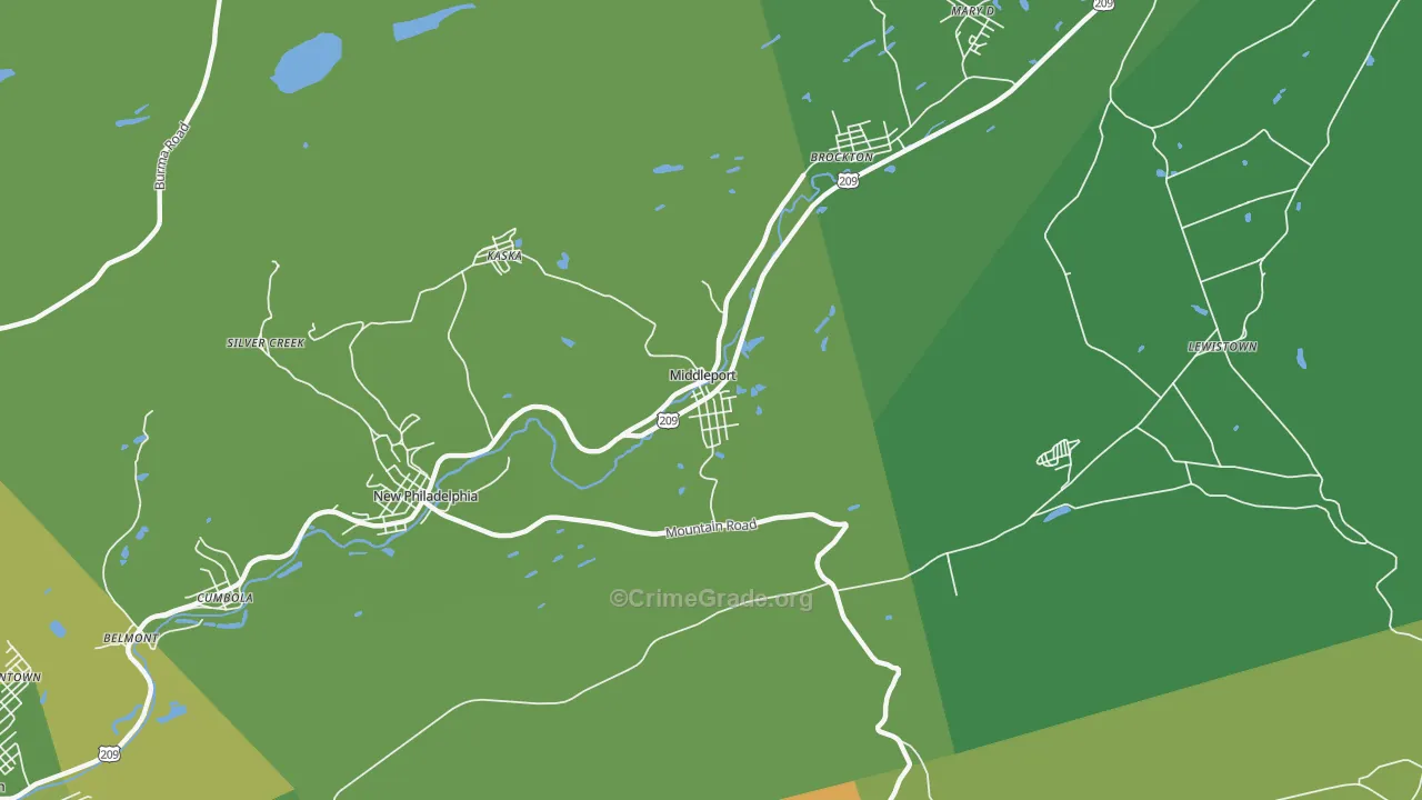 17953, PA Map of Drug-Related Crime Rates