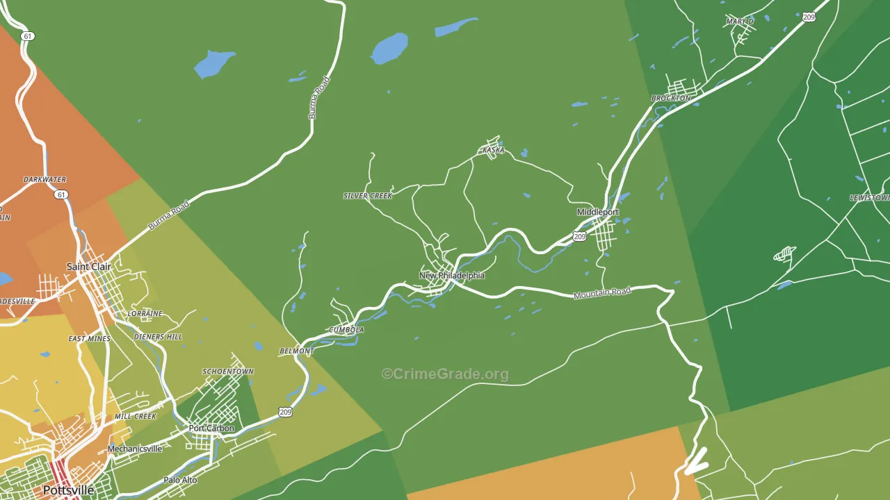 17959, PA Map of Drug-Related Crime Rates