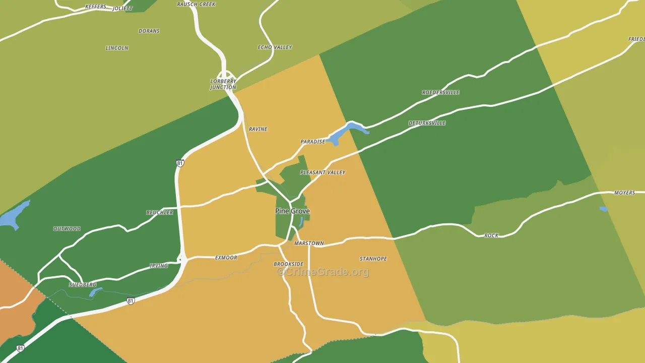 17963, PA Map of Drug-Related Crime Rates