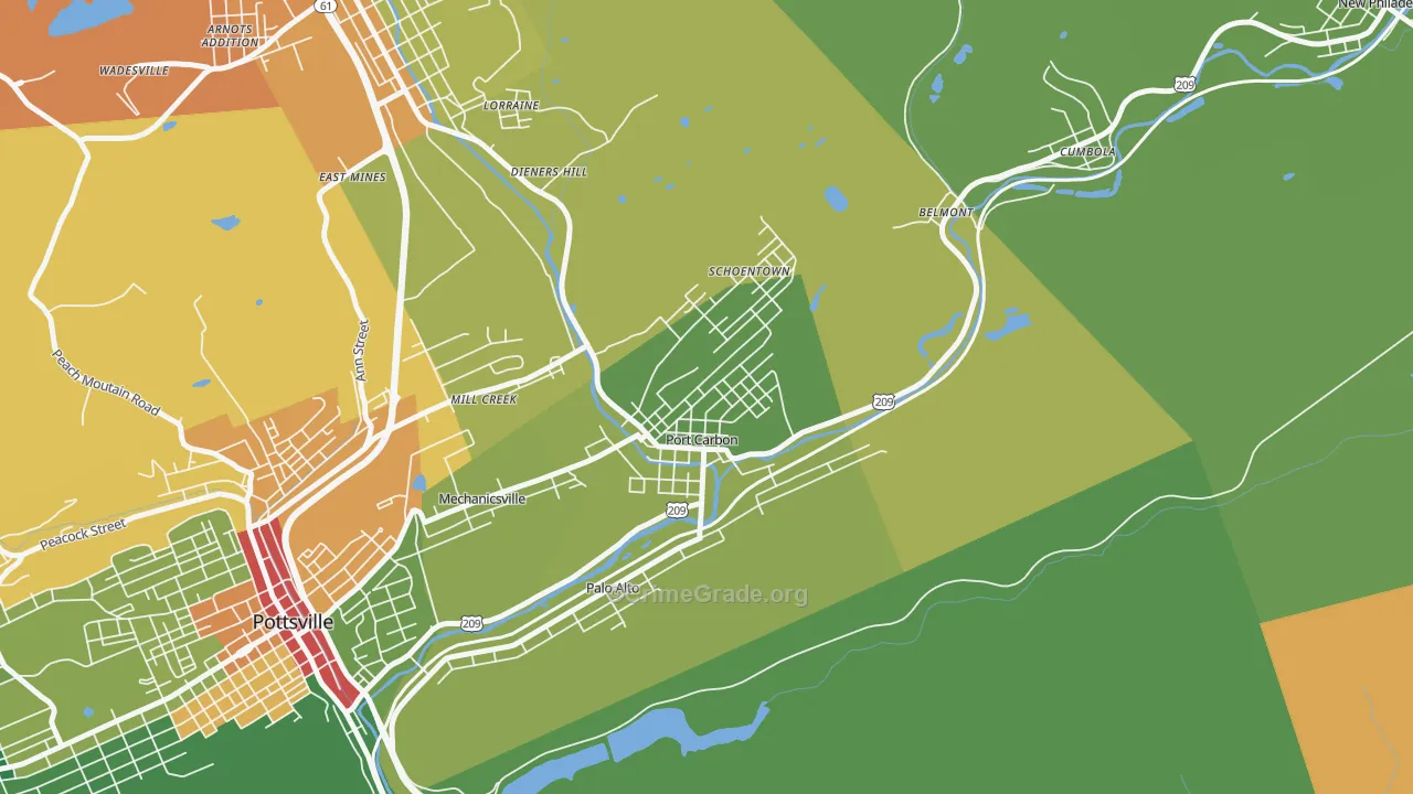 17965, PA Map of Drug-Related Crime Rates