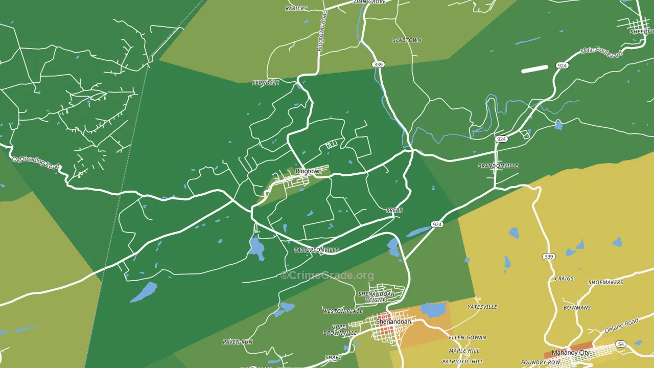 17967, PA Map of Drug-Related Crime Rates