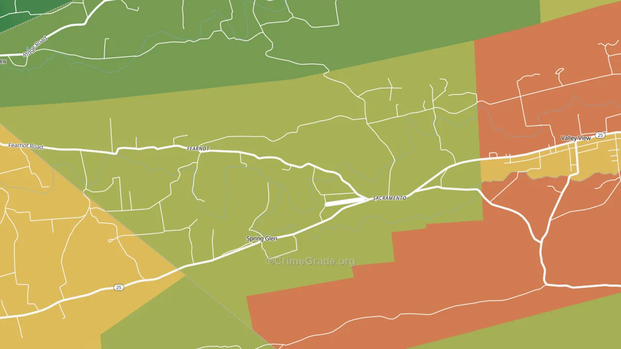 17968, PA Map of Drug-Related Crime Rates