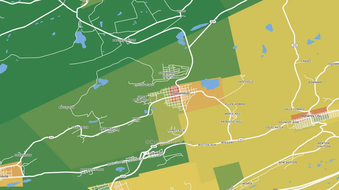 17976, PA Map of Drug-Related Crime Rates
