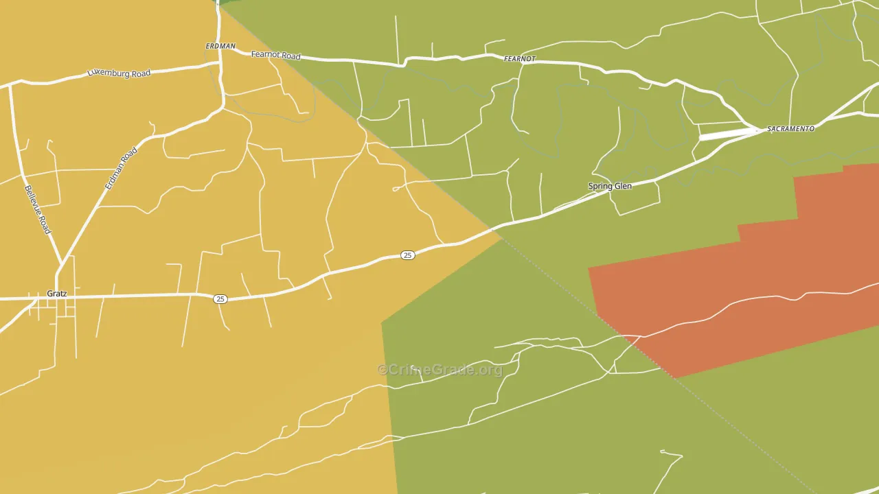 17978, PA Map of Drug-Related Crime Rates