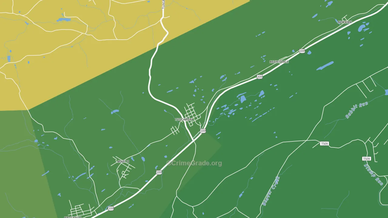 17982, PA Map of Drug-Related Crime Rates