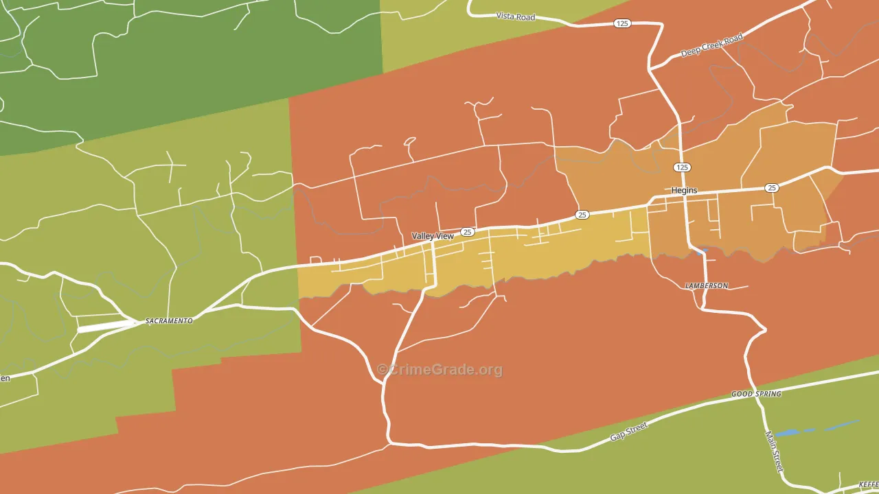 17983, PA Map of Drug-Related Crime Rates
