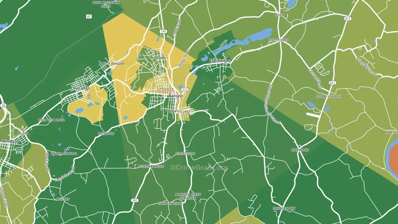 18013, PA Map of Drug-Related Crime Rates