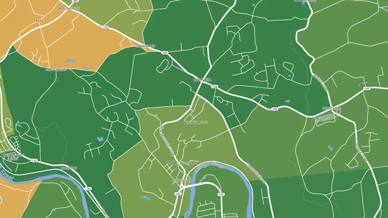 18035, PA Map of Drug-Related Crime Rates