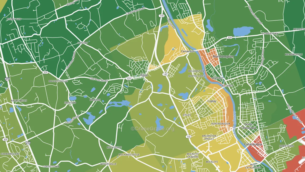 18037, PA Map of Drug-Related Crime Rates
