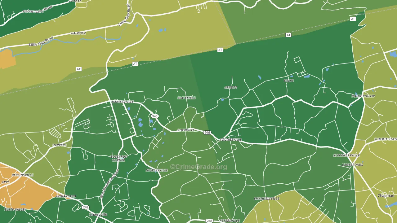 18038, PA Map of Drug-Related Crime Rates