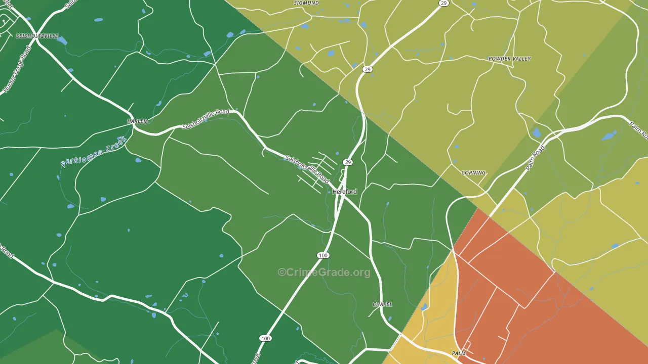 18056, PA Map of Drug-Related Crime Rates