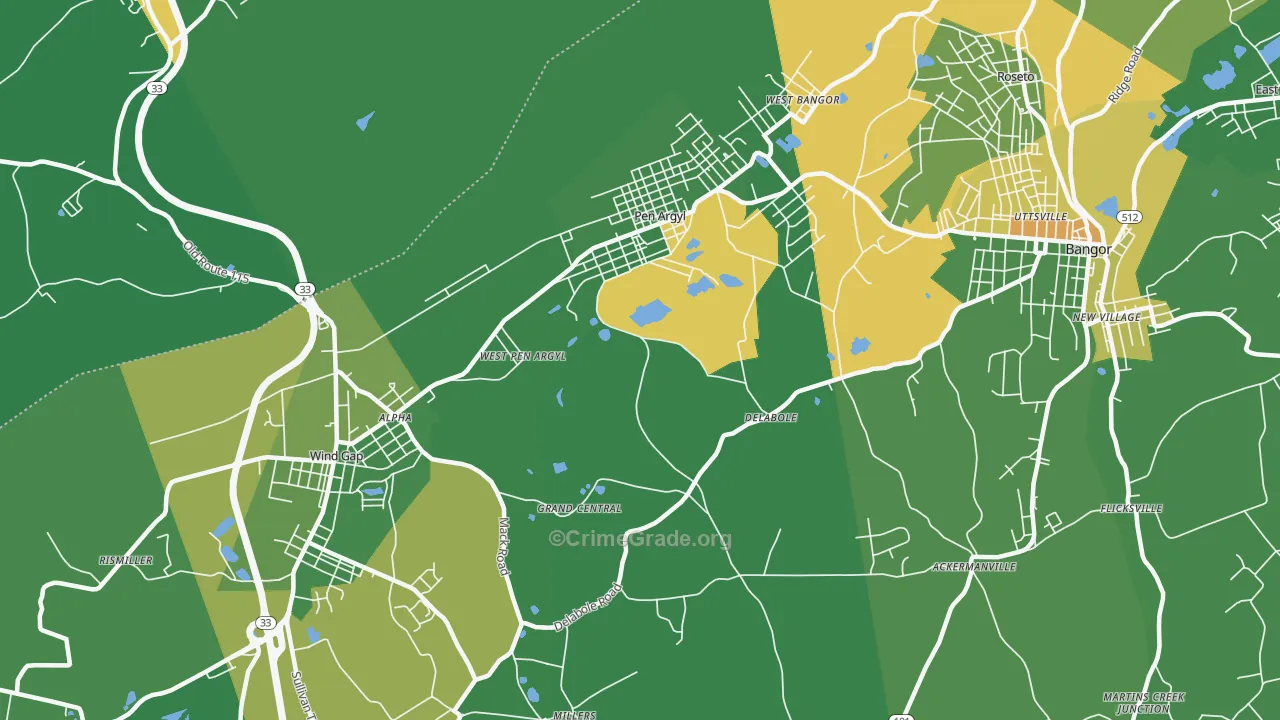 18072, PA Map of Drug-Related Crime Rates