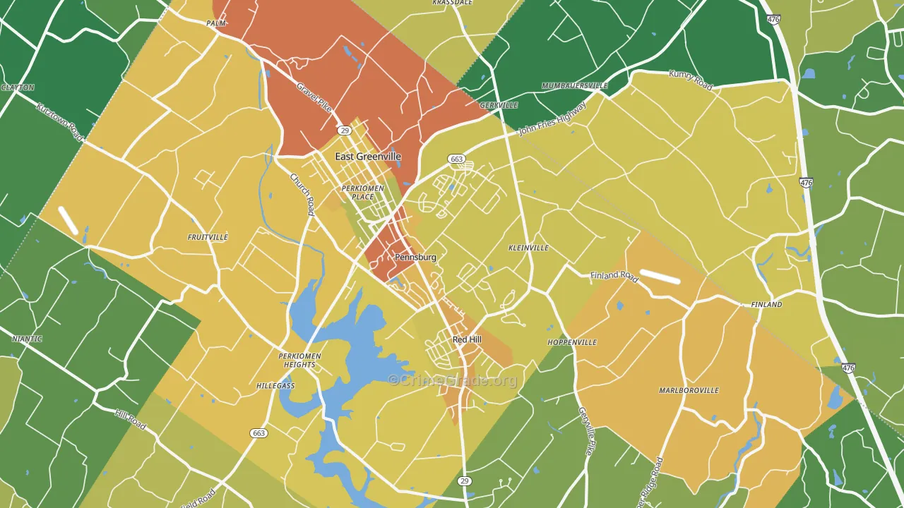 18073, PA Map of Drug-Related Crime Rates