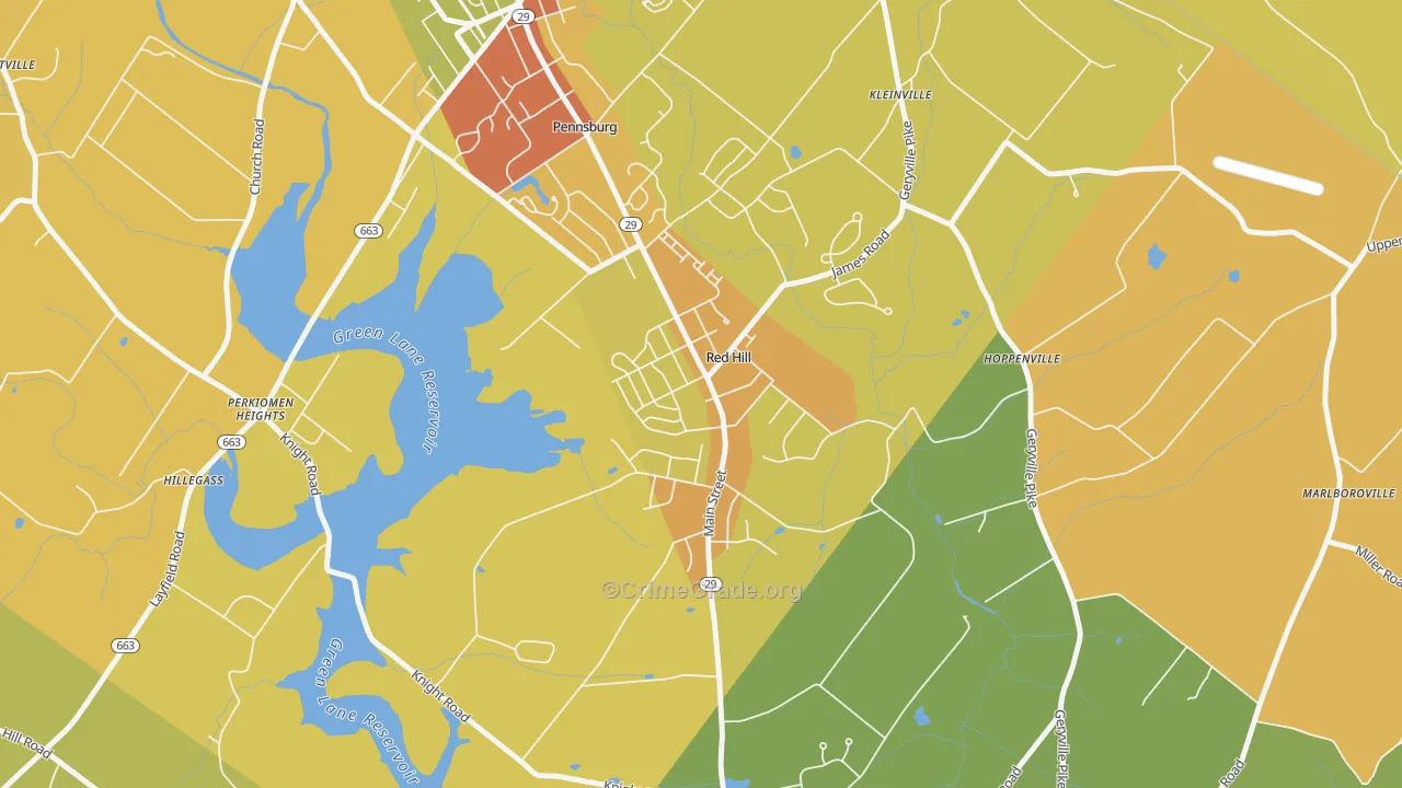 18076, PA Map of Drug-Related Crime Rates