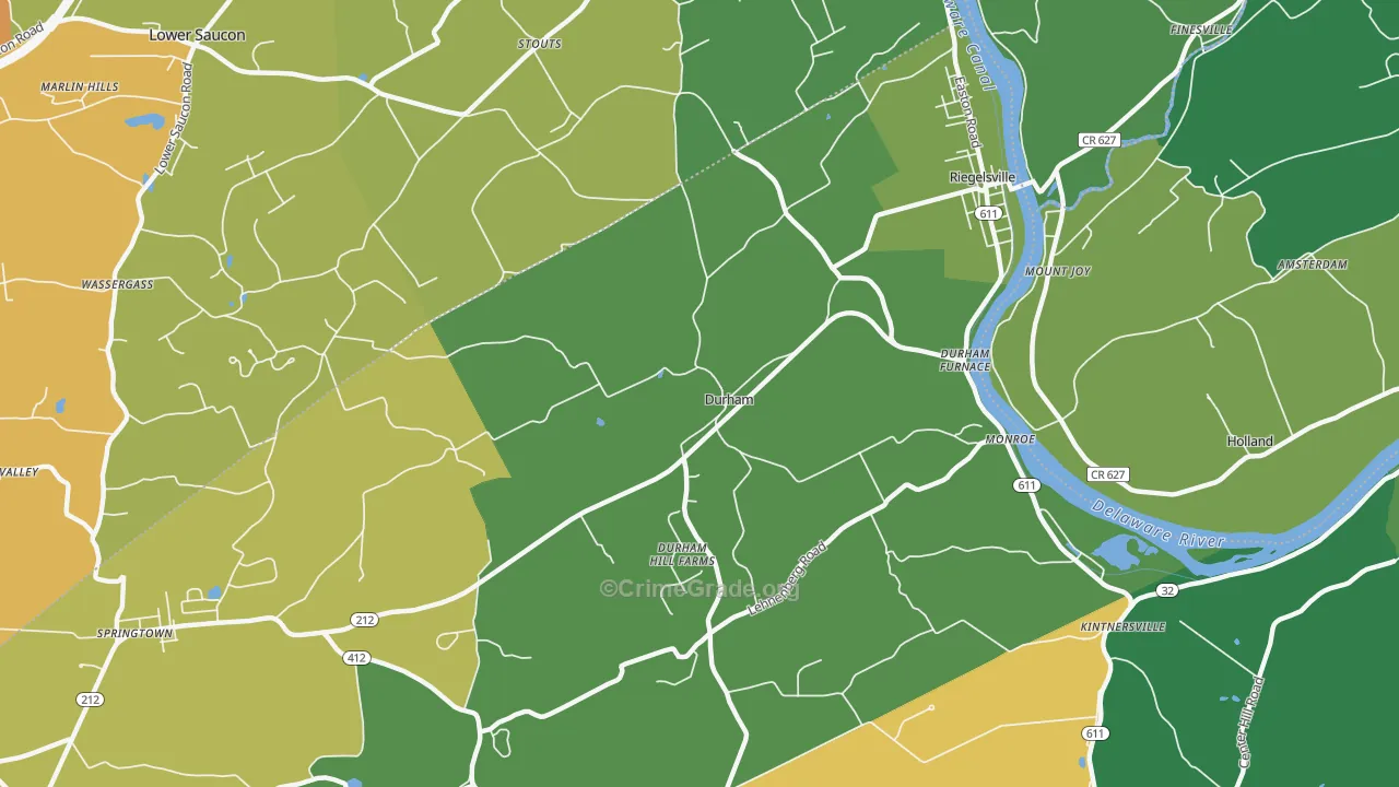 18077, PA Map of Drug-Related Crime Rates