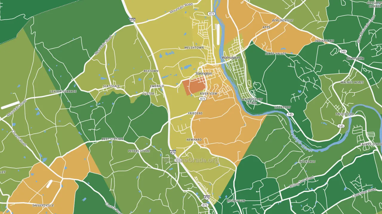 18080, PA Map of Drug-Related Crime Rates