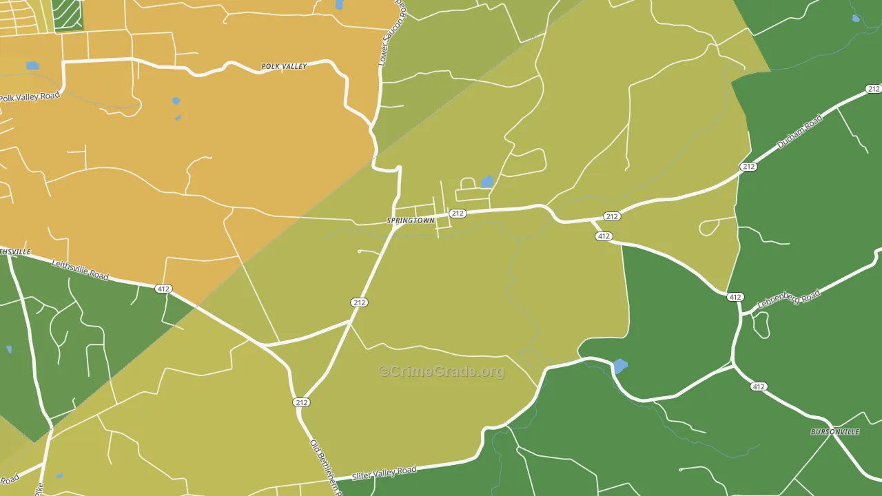18081, PA Map of Drug-Related Crime Rates
