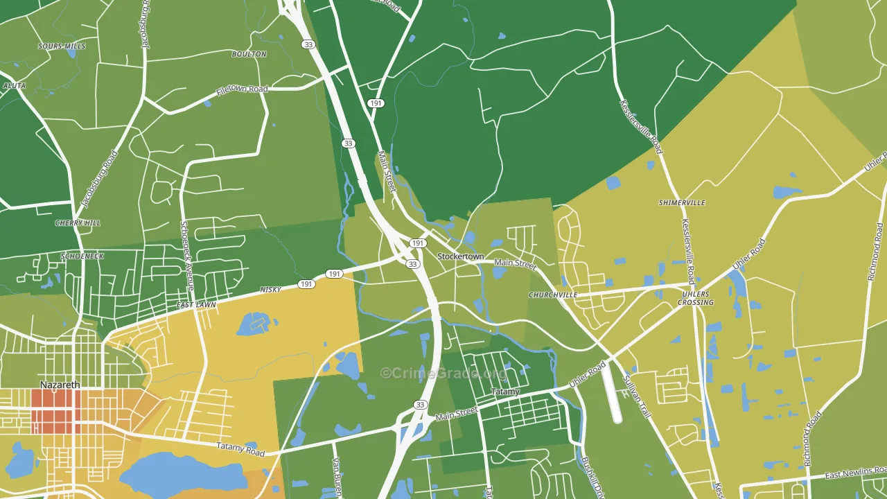 18083, PA Map of Drug-Related Crime Rates