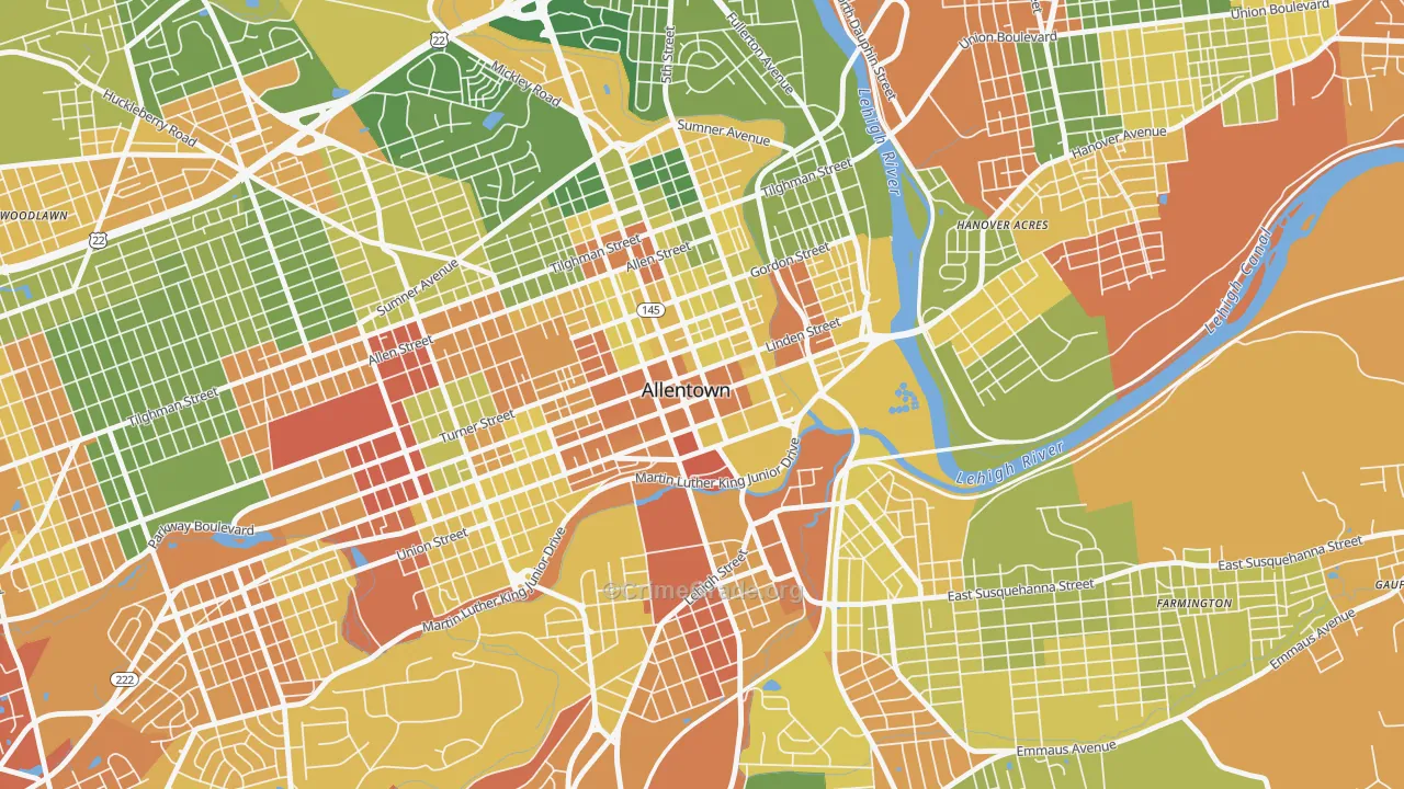 18101, PA Map of Drug-Related Crime Rates