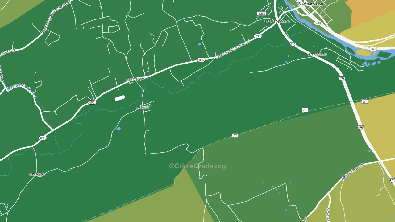 18212, PA Map of Drug-Related Crime Rates