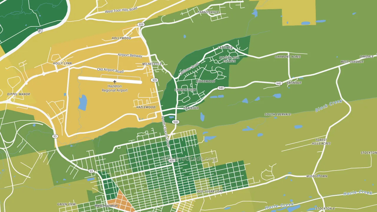 18225, PA Map of Drug-Related Crime Rates