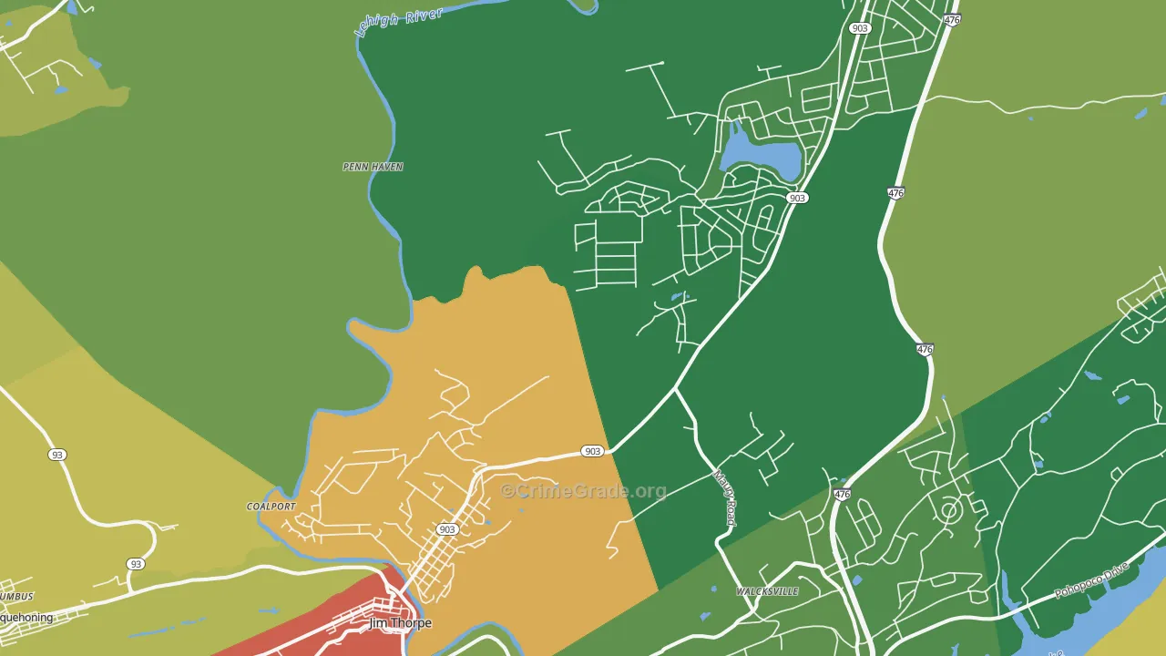 18229, PA Map of Drug-Related Crime Rates
