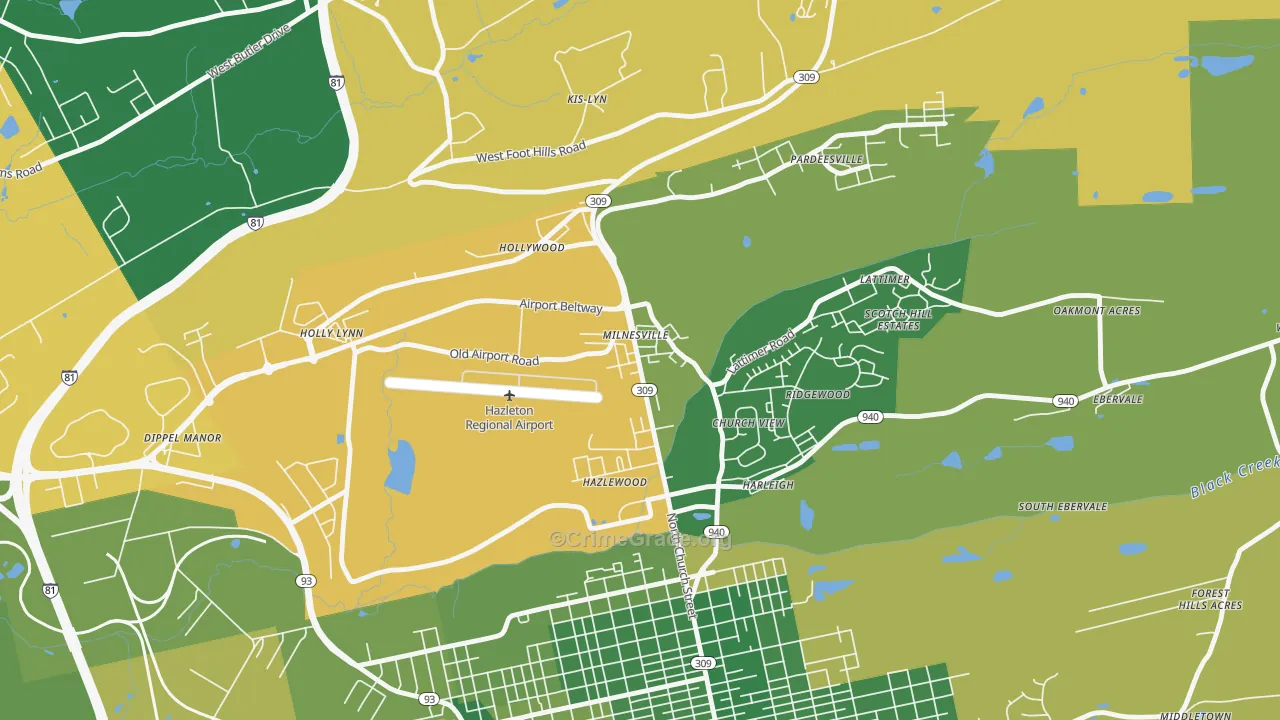 18239, PA Map of Drug-Related Crime Rates