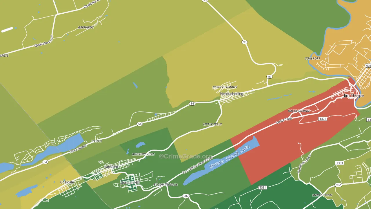 18240, PA Map of Drug-Related Crime Rates